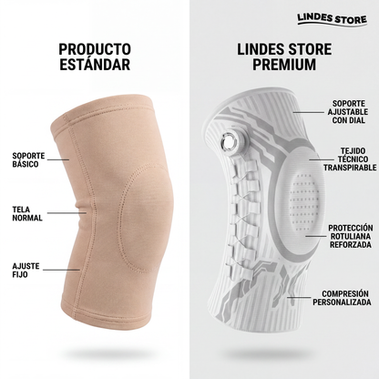Manlex™ — Rodillera con Dial Giratorio y Gel para la Rótula
