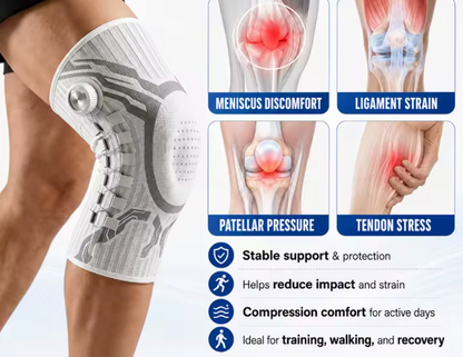 Manlex™ — Rodillera con Dial Giratorio y Gel para la Rótula
