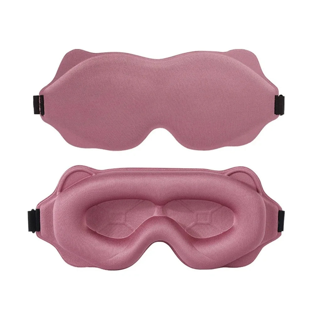 Rosa Color Antifaz de Sueño 3D de Espuma Viscoelástica Ergonómico