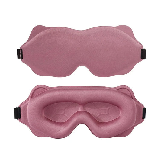 Rosa Color Antifaz de Sueño 3D de Espuma Viscoelástica Ergonómico