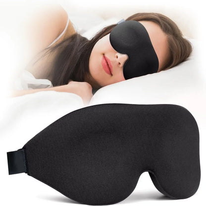 Negro B Color Antifaz de Sueño 3D de Espuma Viscoelástica Ergonómico