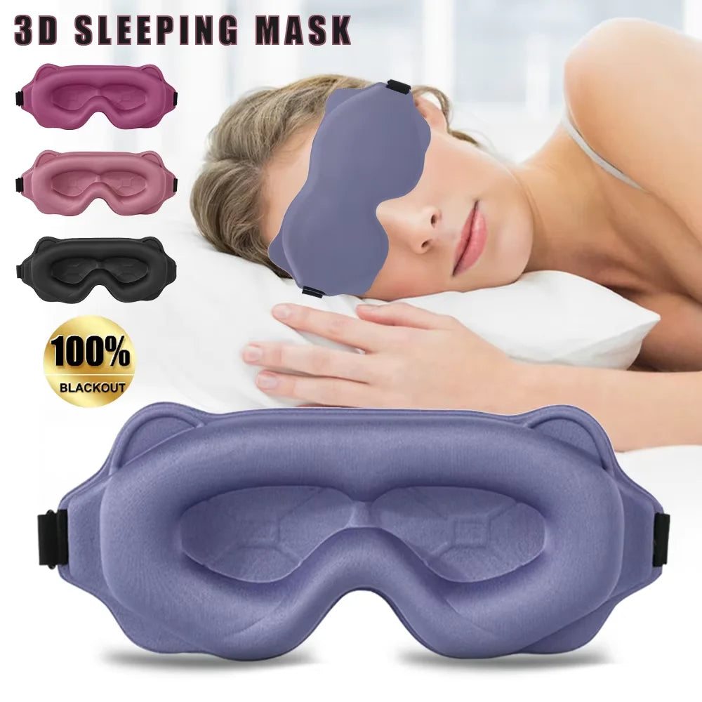 Antifaz de Sueño 3D de Espuma Viscoelástica Ergonómico