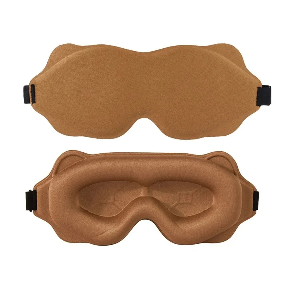 Marrón Color Antifaz de Sueño 3D de Espuma Viscoelástica Ergonómico
